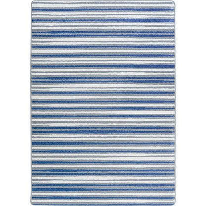 Claremont Kids Between the Lines 7'8" x 10'9" Area Rug in Color Blue Skies