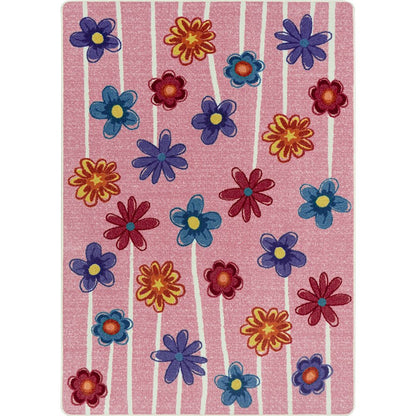 Claremont Kids Big Blooms 7'8" x 10'9" Area Rug in Color Bouquet