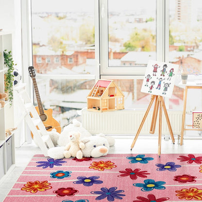 Claremont Kids Big Blooms 7'8" x 10'9" Area Rug in Color Bouquet