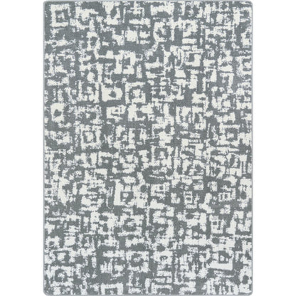 WorkSpace Block Print 7'8" x 10'9" Area Rug in Color Cloudy