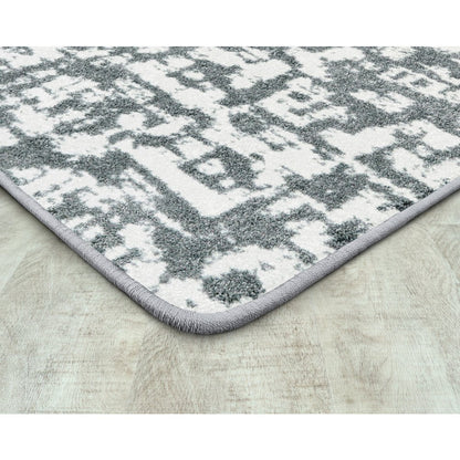 WorkSpace Block Print 7'8" x 10'9" Area Rug in Color Cloudy