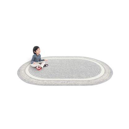 Cozy Corner 7'8" x 10'9" Oval Area Rug in Color Mist