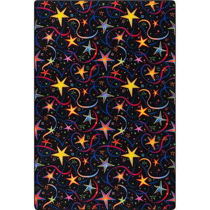 Neon Lights Have A Blast 6' x 9' Area Rug in Color Fluorescent