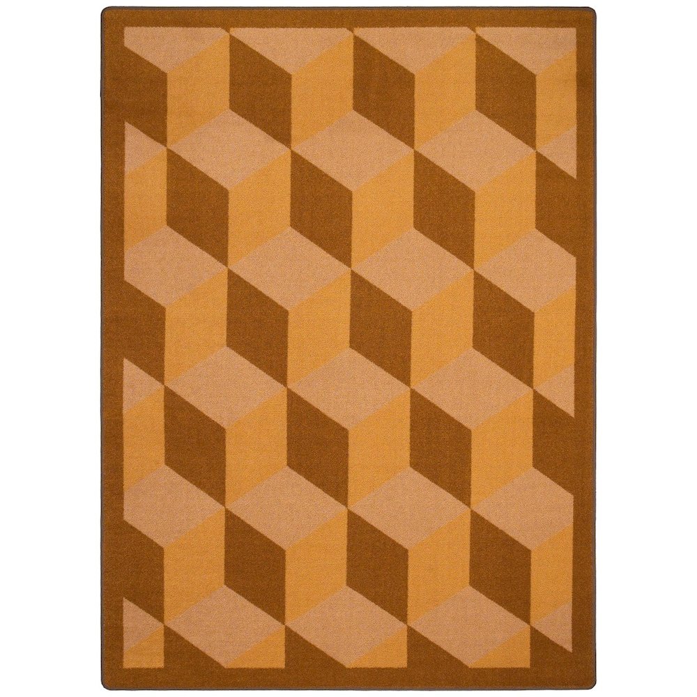 Kaleidoscope Highrise 7'8" x 10'9" Area Rug in Color Wheat