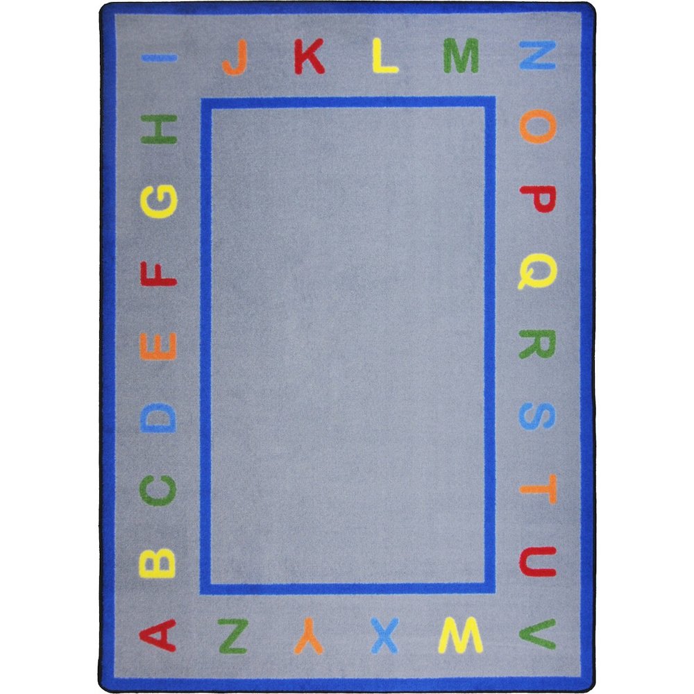 Kid Essentials Learn Your Letters 10'9" x 13'2" Area Rug in Color Multi