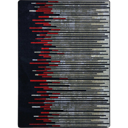 First Take Nightlife 7'8" x 10'9" Area Rug in Color Garnet
