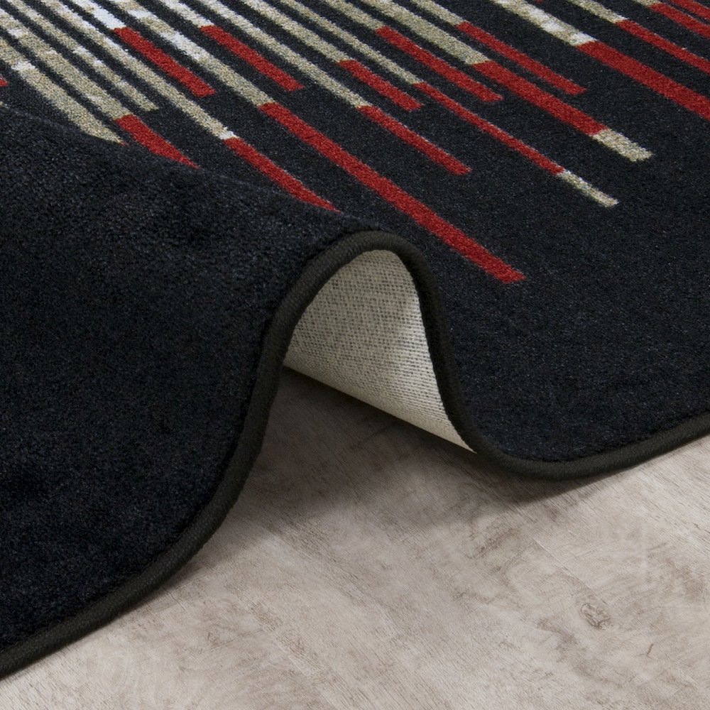 First Take Nightlife 7'8" x 10'9" Area Rug in Color Garnet