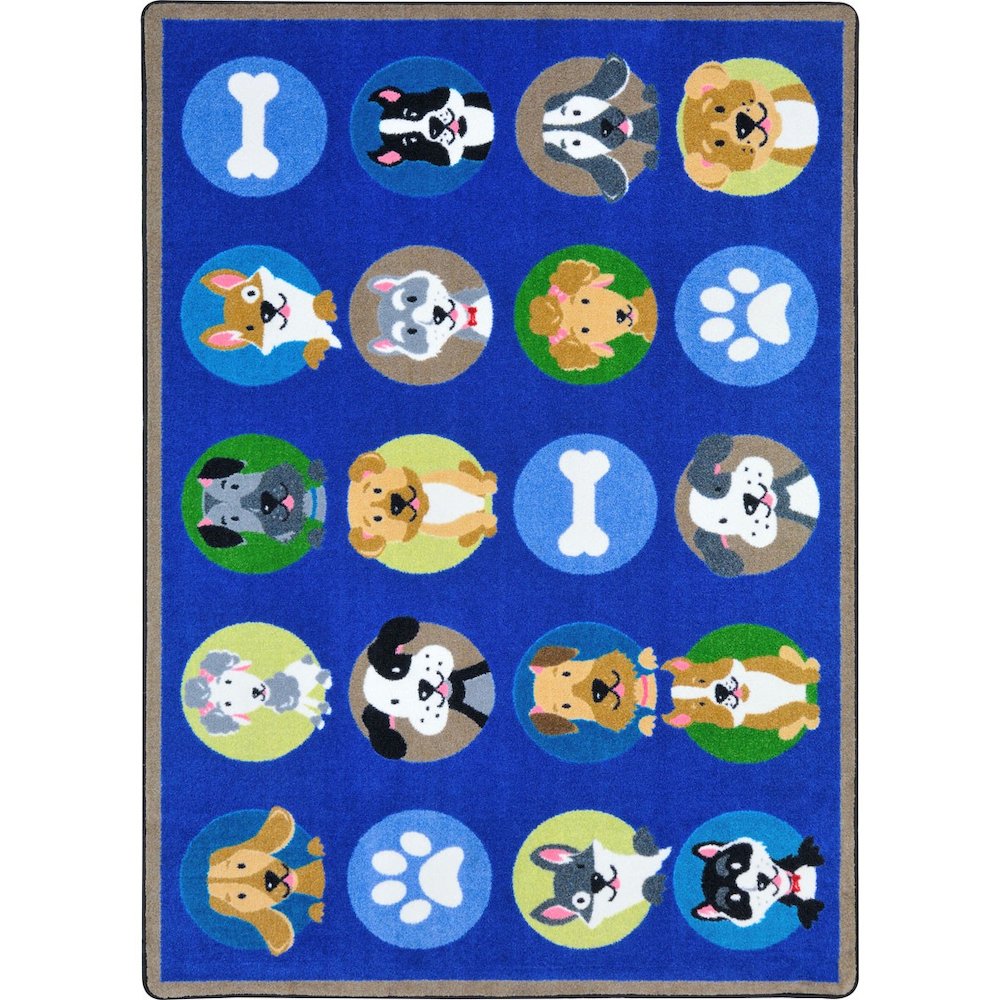 Kid Essentials Playful Paws 10'9" x 13'2" Area Rug in Color Multi