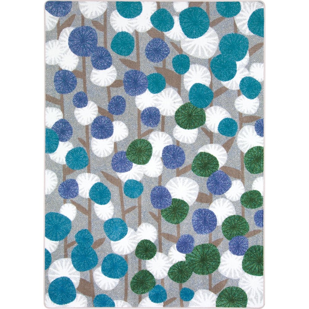 First Take Posy Grove 7'8" x 10'9" Area Rug in Color Peacock
