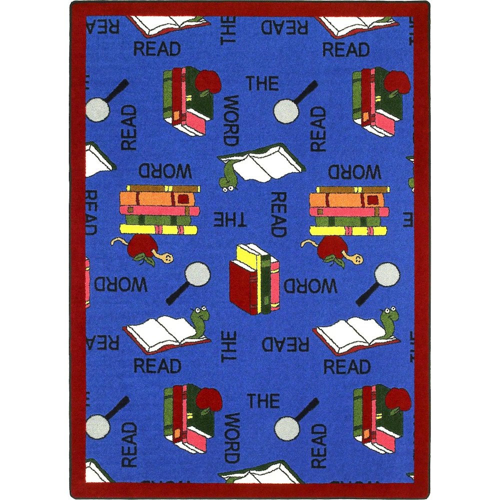 Kid Essentials Read the Word 7'8" x 10'9" Area Rug in Color Multi