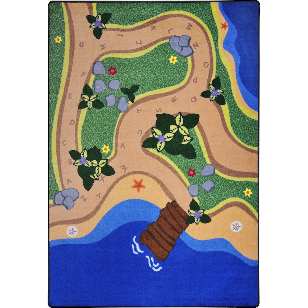 Kid Essentials Sandy Shores 10'9" x 13'2" Area Rug in Color Multi