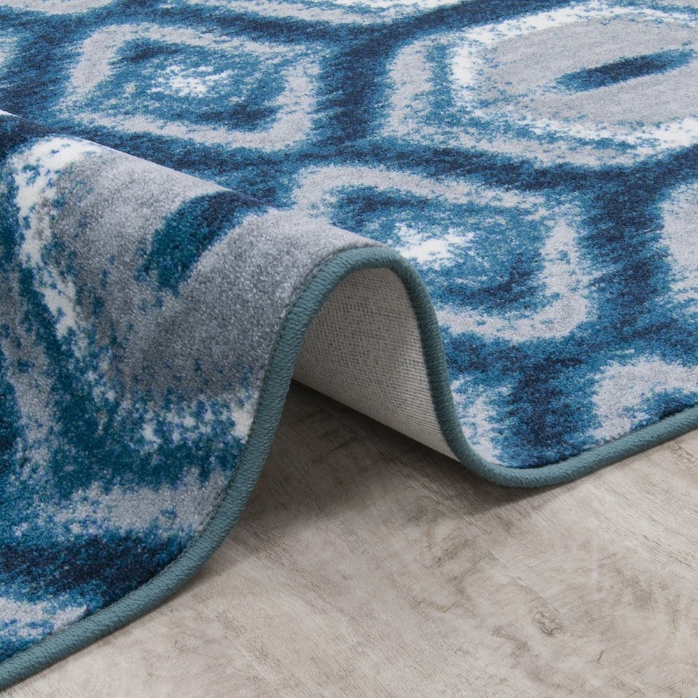 First Take Chelsea 10'9" x 13'2" Area Rug in Color Peacock