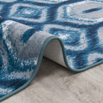 First Take Chelsea 10'9" x 13'2" Area Rug in Color Peacock