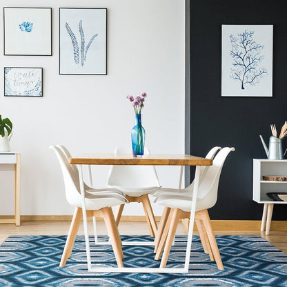 First Take Chelsea 10'9" x 13'2" Area Rug in Color Peacock