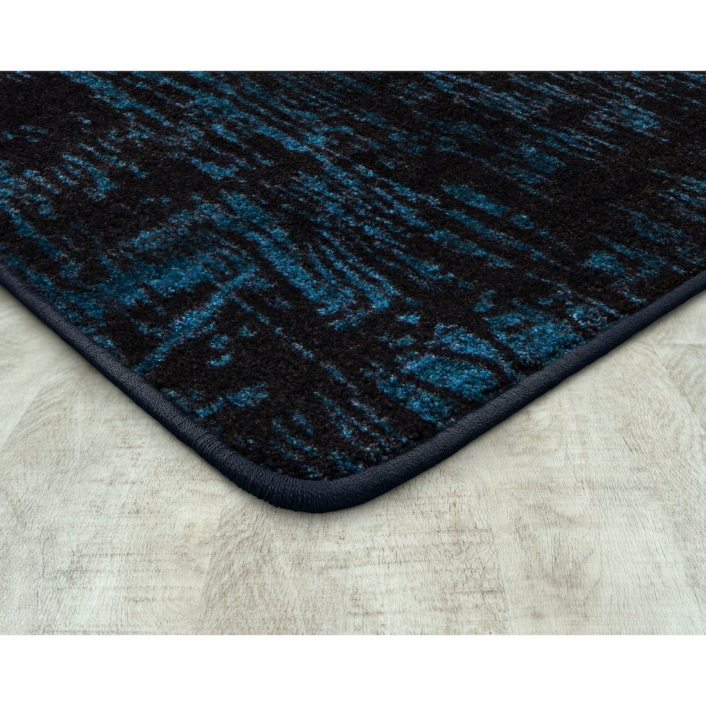 Kid Essentials Coastal Canvas 10'9" x 13'2" Area Rug in Color Deep Water