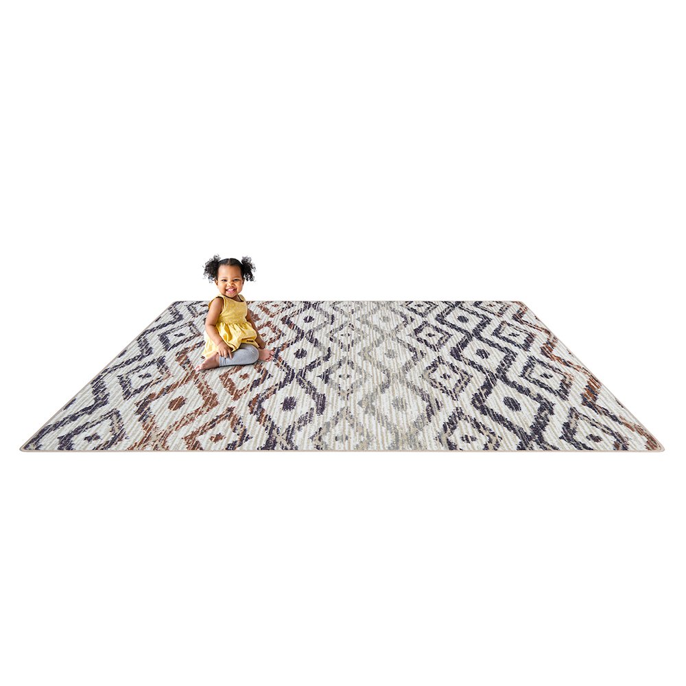 Diamond Oasis 10'9" x 13'2" Area Rug in Color Sunset