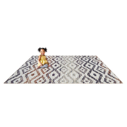 Diamond Oasis 10'9" x 13'2" Area Rug in Color Sunset