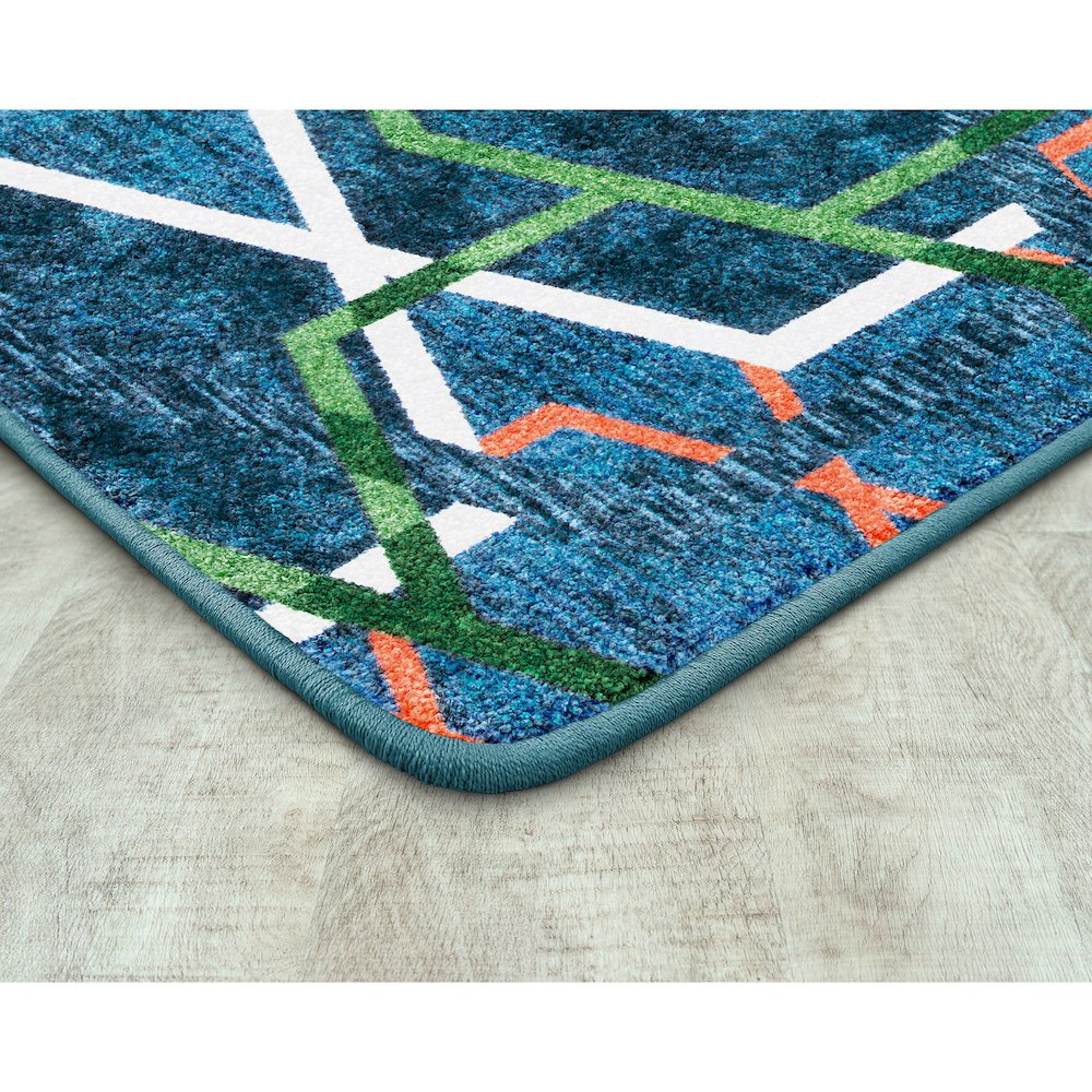 First Take Double Helix 10'9" x 13'2" Area Rug in Color Citrus