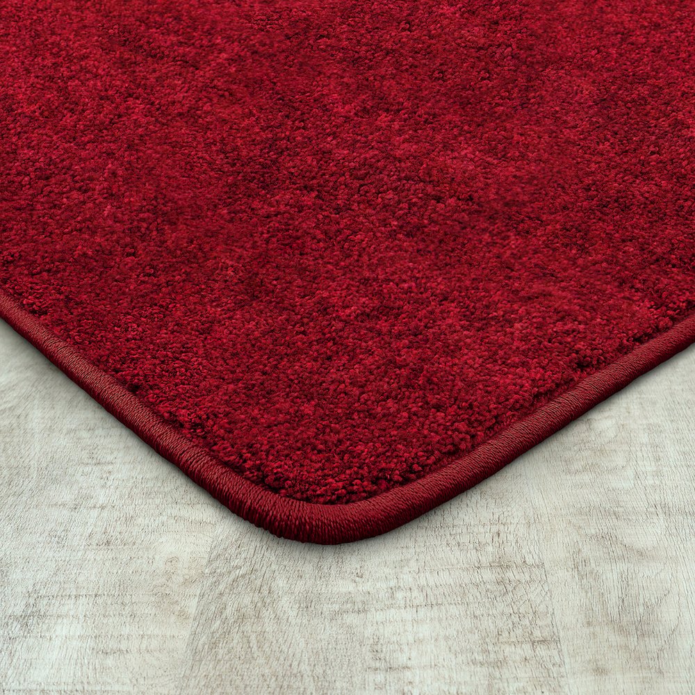 Kid Essentials Endurance 12' x 6' Area Rug in Color Burgundy