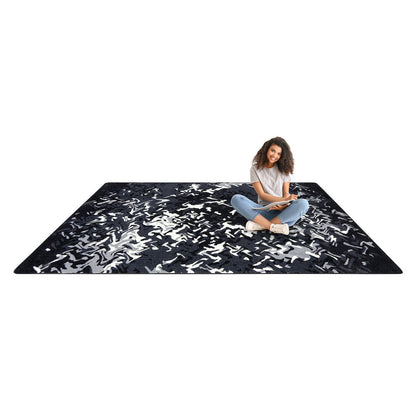 Kid Essentials Eruption 10'9" x 13'2" Area Rug in Color Arctic
