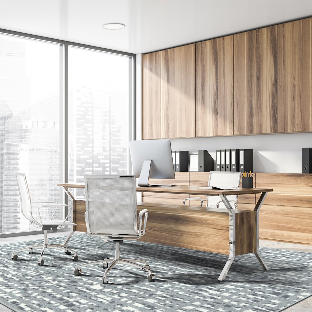 WorkSpace Fool's Gold 10'9" x 13'2" Area Rug in Color Cloudy