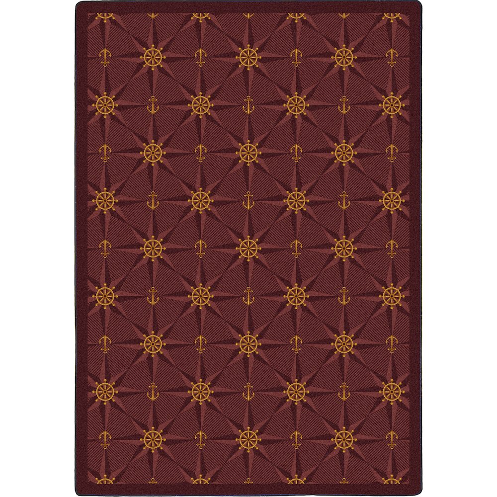 Kaleidoscope Mariner's Tale 10'9" x 13'2" Area Rug in Color Wine