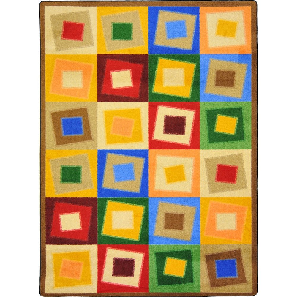 Kid Essentials Off Balance 10'9" x 13'2" Area Rug in Color Neutrals