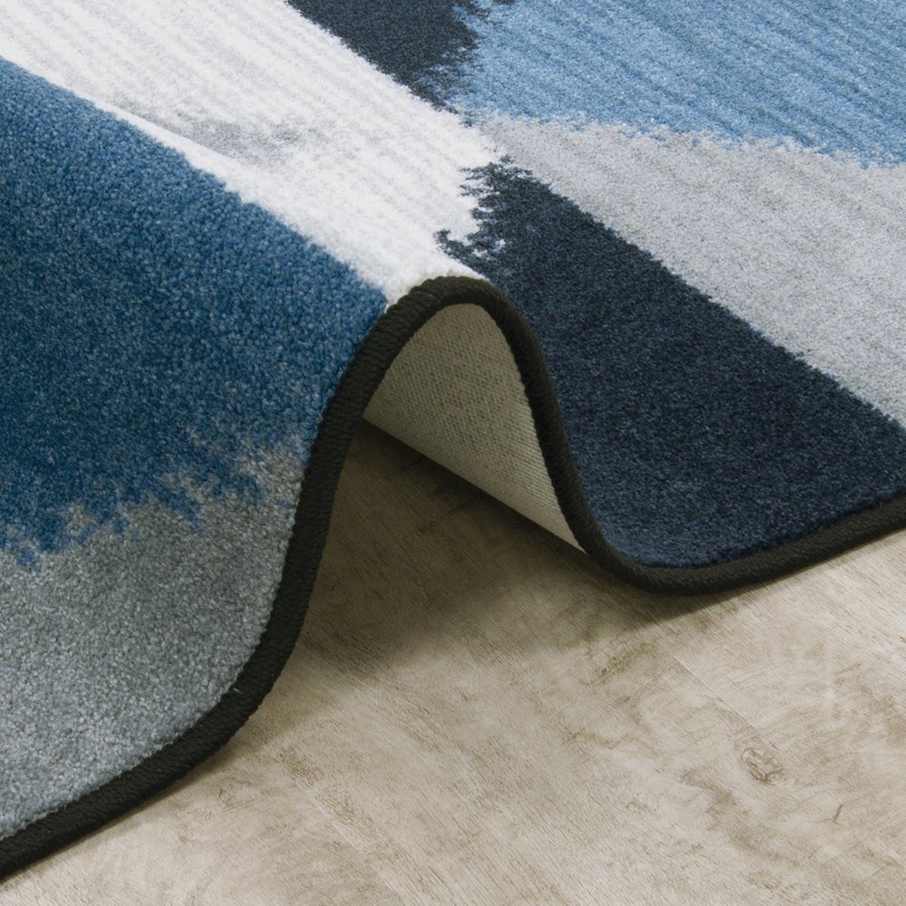 First Take Stellium 10'9" x 13'2" Area Rug in Color Lapis