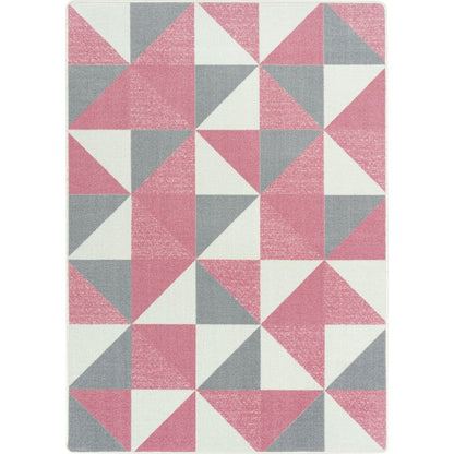 Claremont Kids Cartwheel 3'10" x 5'4" Area Rug in Color Blush