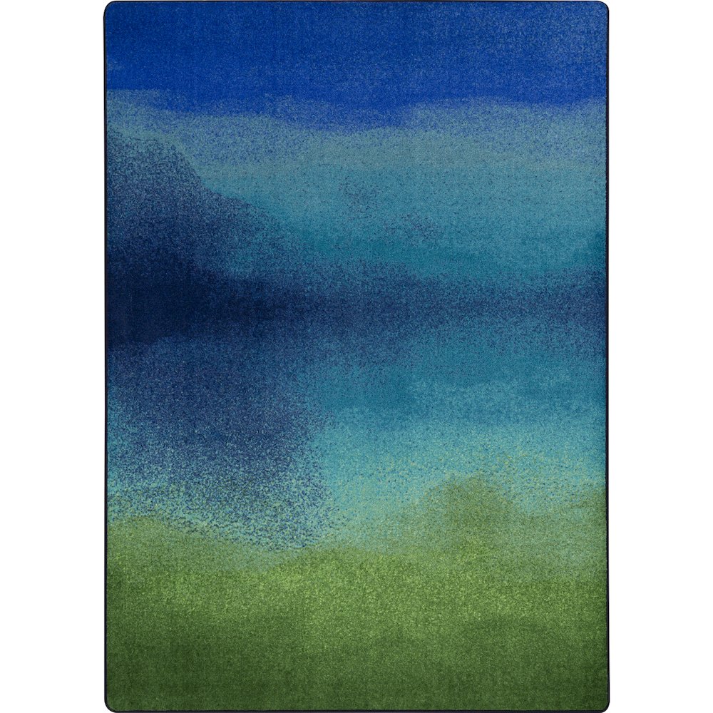 Kid Essentials Colorwash 5'4" x 7'8" Area Rug in Color Marine