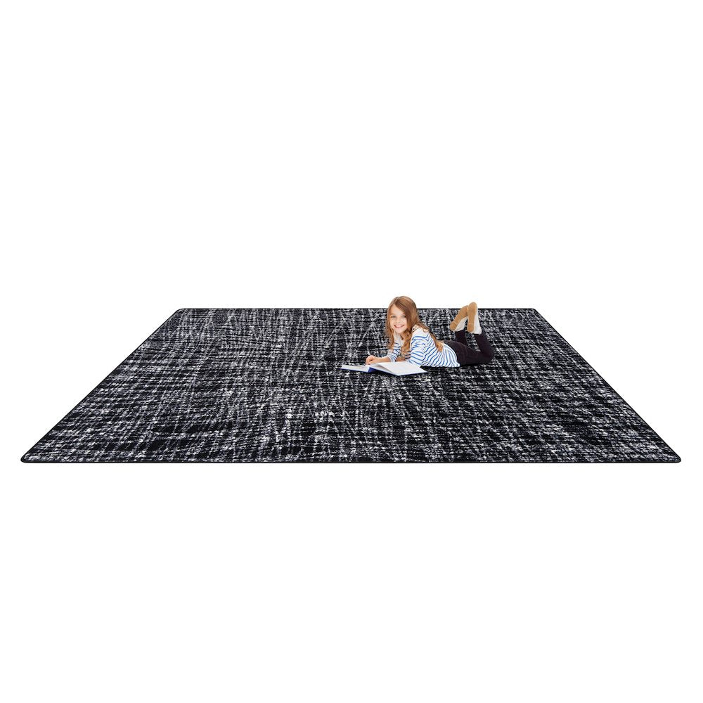 Impressions Crisscross 3'10" x 5'4" Area Rug in Color Shadow