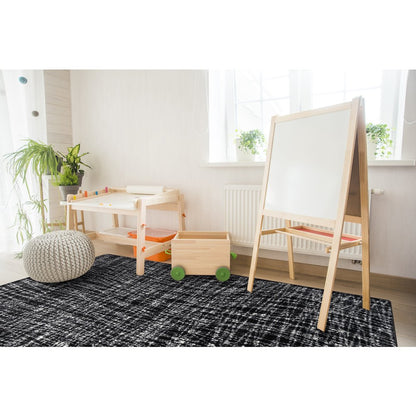 Impressions Crisscross 3'10" x 5'4" Area Rug in Color Shadow