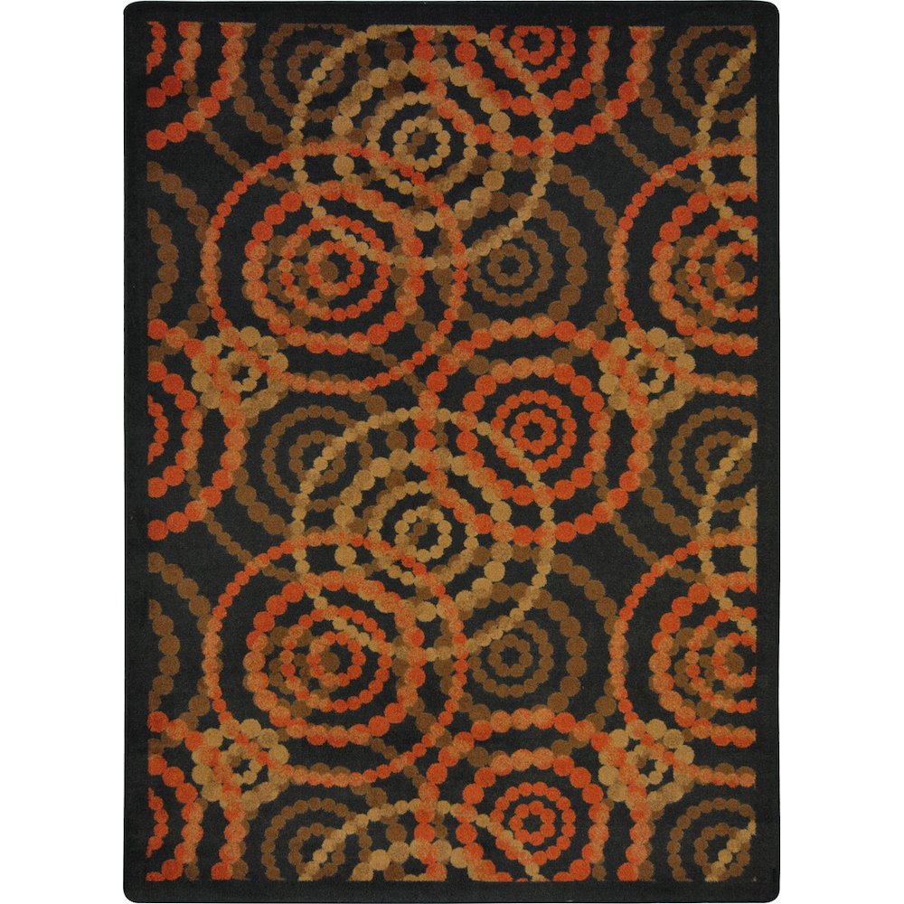 Kid Essentials Dottie 7'8" x 10'9" Area Rug in Color Warm Earth