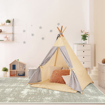 Claremont Kids Enchanted 3'10" x 5'4" Area Rug in Color Linen