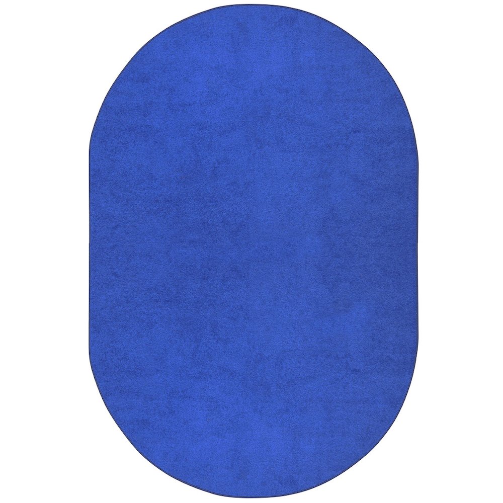 Kid Essentials Endurance 6' x 9' Oval Area Rug in Color Royal Blue