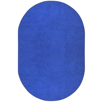 Kid Essentials Endurance 6' x 9' Oval Area Rug in Color Royal Blue