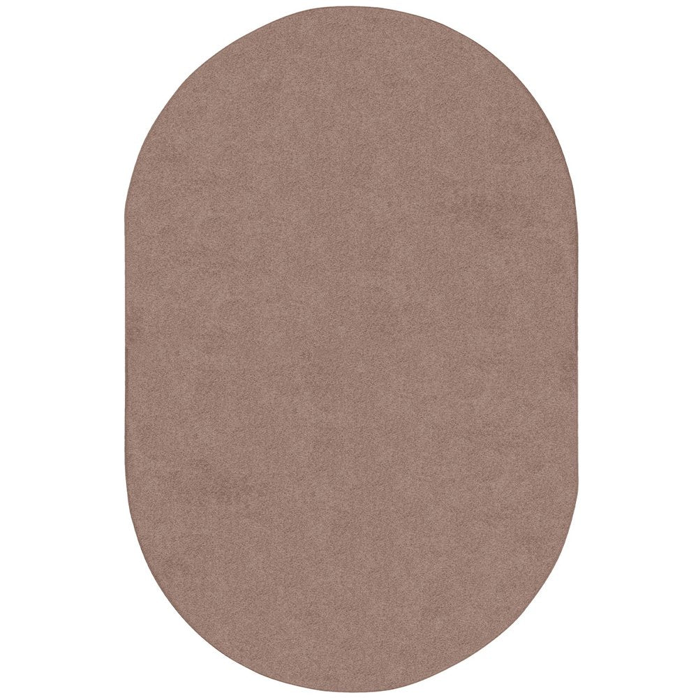 Kid Essentials Endurance 6' x 9' Oval Area Rug in Color Taupe