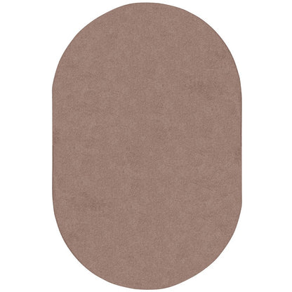 Kid Essentials Endurance 6' x 9' Oval Area Rug in Color Taupe
