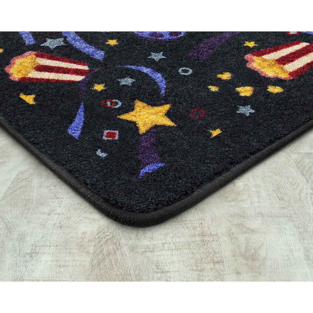 Any Day Matinee Feature Film 3'10" x 5'4" Area Rug in Color Charcoal