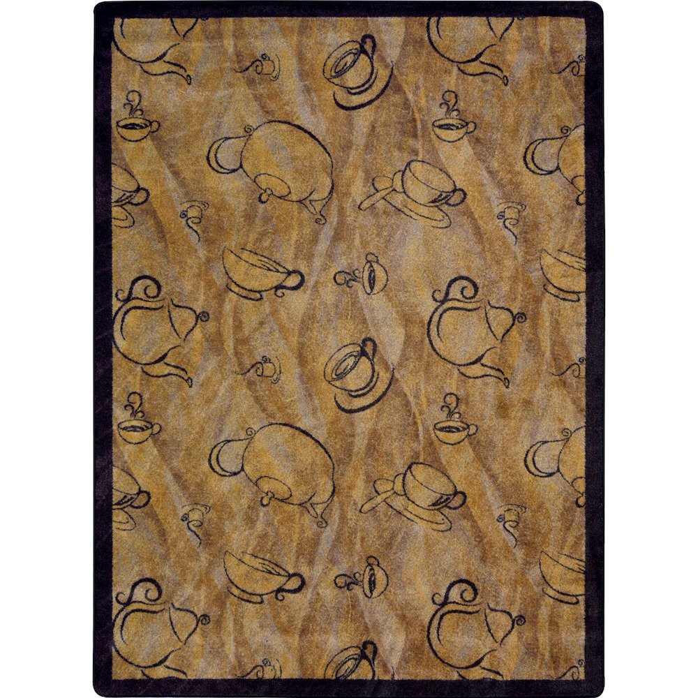 Kaleidoscope Fresh Brew 3'10" x 5'4" Area Rug in Color Mocha