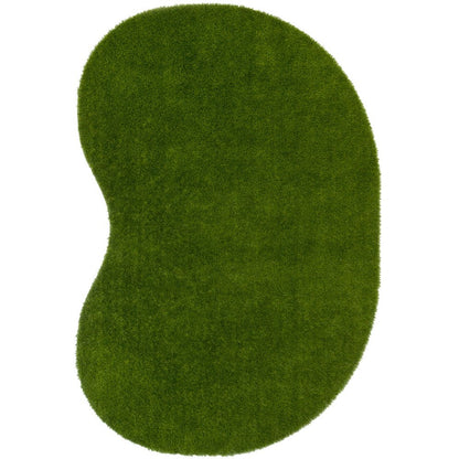 Kid Essentials GreenSpace 4' x 6' Jellybean Area Rug in Color Green