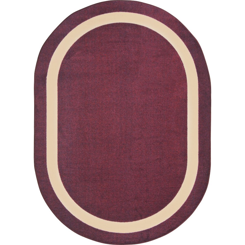 Kid Essentials Portrait 5'4" x 7'8" Oval Area Rug in Color Heather