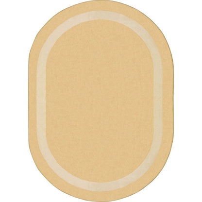 Kid Essentials Portrait 5'4" x 7'8" Oval Area Rug in Color Sandstone