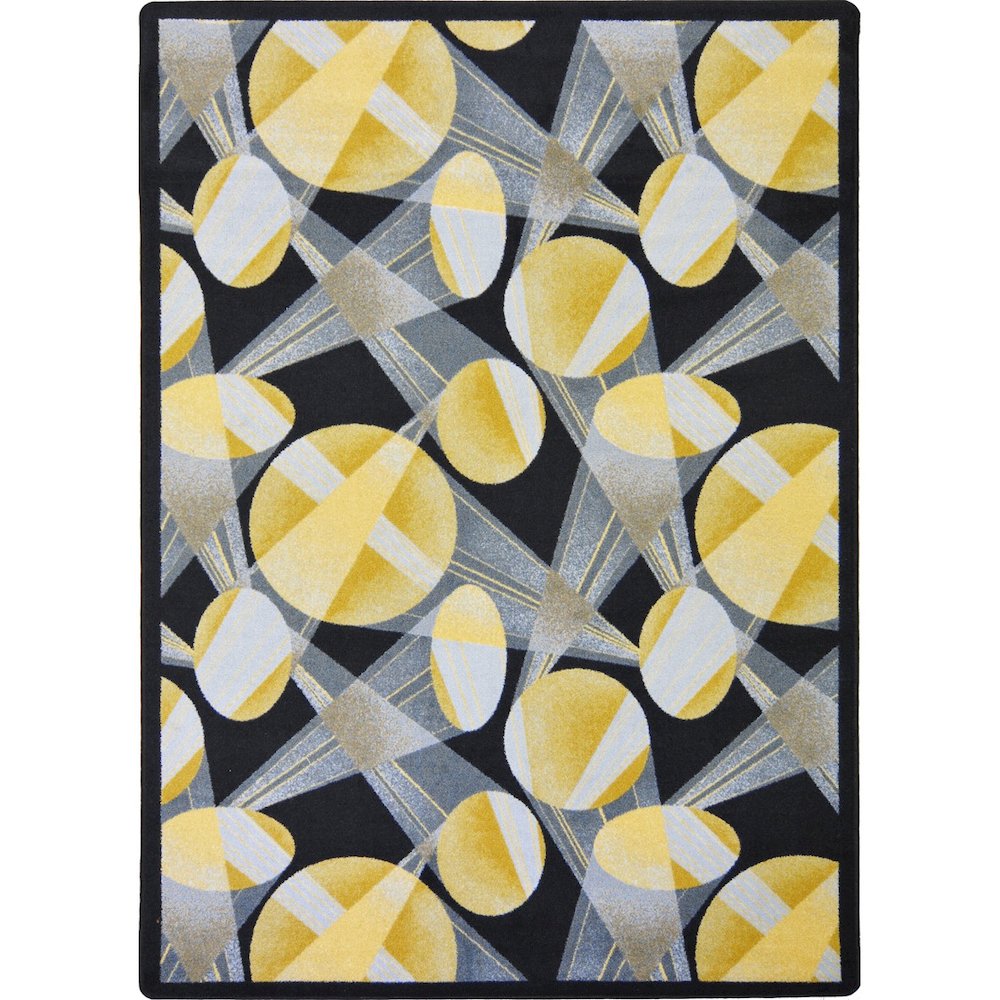 Any Day Matinee Searchlight 3'10" x 5'4" Area Rug in Color Charcoal