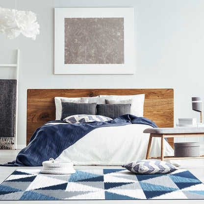First Take Stellium 3'10" x 5'4" Area Rug in Color Lapis