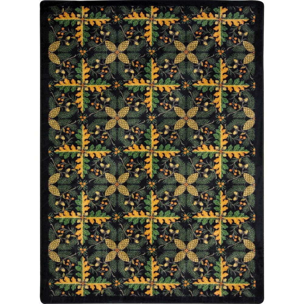 Kaleidoscope Tahoe 3'10" x 5'4" Area Rug in Color Black