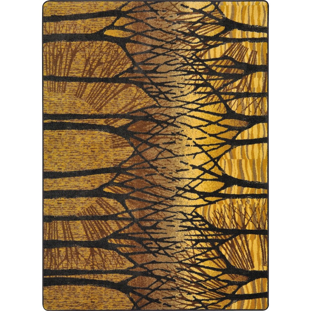 First Take Woodland Way 3'10" x 5'4" Area Rug in Color Goldenrod