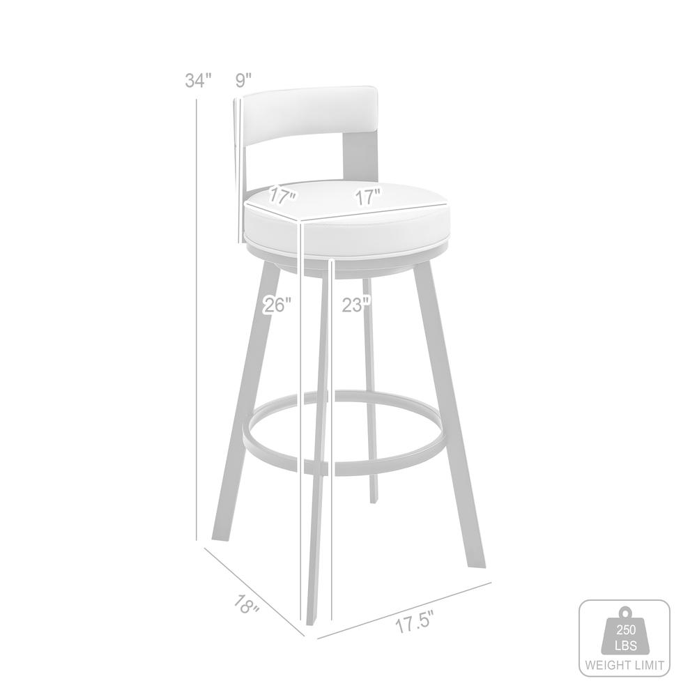 Lynof Swivel Counter Stool
