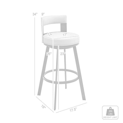 Lynof Swivel Counter Stool