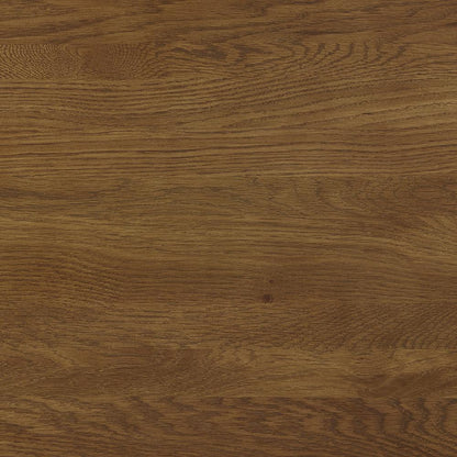 Aldo 4 Drawer Dresser in Brown Oak Wood with Black Metal Legs